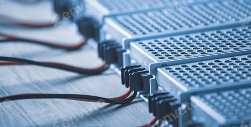 Preview: Metal mesh cases of power supply and wires