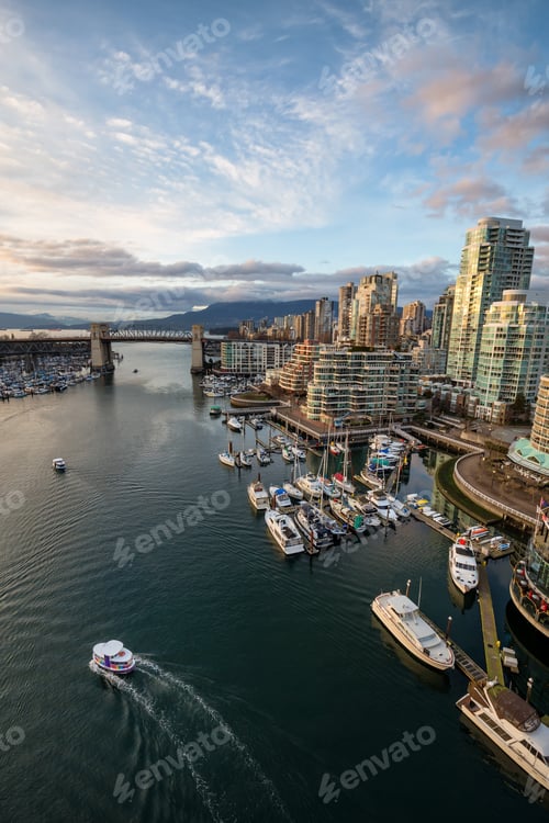 Preview: Aerial view of the residential buildings in False Creek