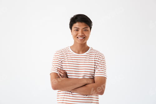 Preview: Portrait of a happy young asian man