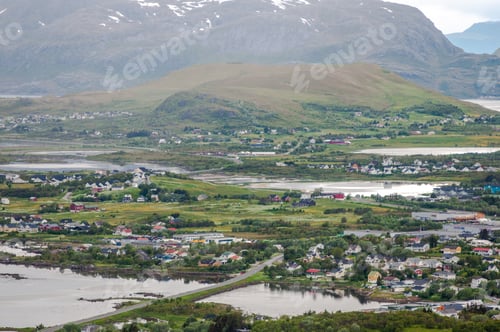 Preview: View to North Norway villages from above