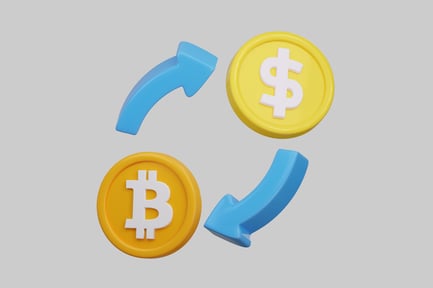 Vorschau: Bitcoin-Dollar-Währungssymbol