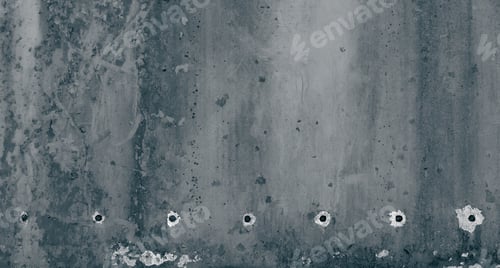 Preview: Grunge stone background with bullet holes