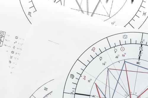 Preview: Astrology. Astrologer calculates natal chart and makes a forecast of fate Tarot cards, Fortune telli