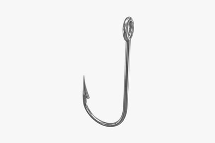 Vista previa: Anzuelo de pesca con acabado ovalado