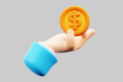 Preview: Hand holding a coin