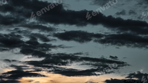 Preview: Colorful sunset sky and clouds, image twilight background