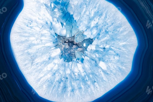 Preview: Blue agate cut cross section