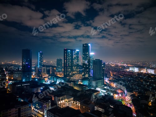 Preview: Istanbul's glass and concrete skyscrapers, home to offices, hotels, and residential complexes at
