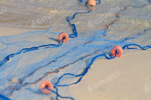 Preview: Fishing nets on the beach