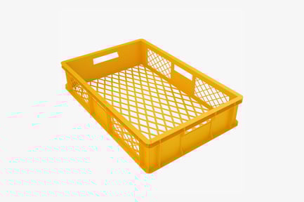 Preview: Yellow Interlocking Storage Crate