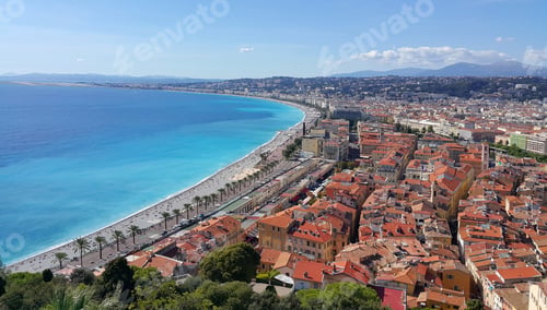 Preview: Panorama of Nice city, Cote d'Azur, France
