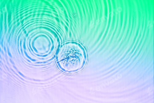 Preview: Patterns from Circles from drops on a rainbow water surface