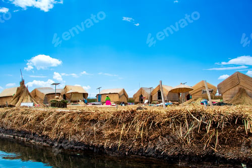 Preview: The floating and tourist Islands of lake Titicaca Puno Peru South America