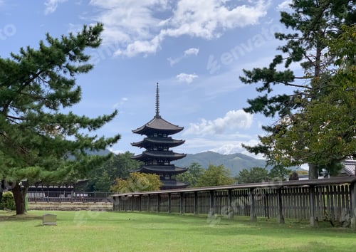 Preview: Five-storied Pagoda in Kofukuji Temple, Nara, Japan