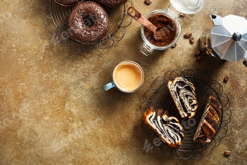 Preview: Delicious Breakfast with coffee