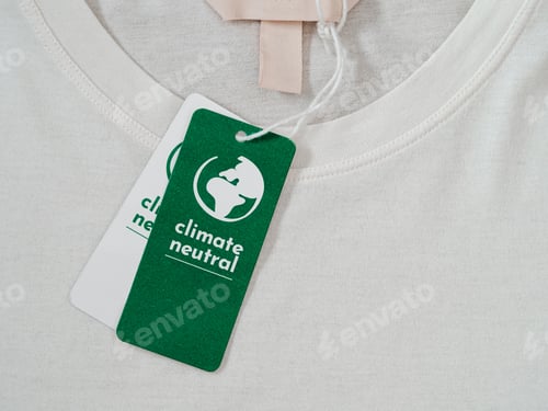Preview: Climate neutral, carbon label on clothes concept