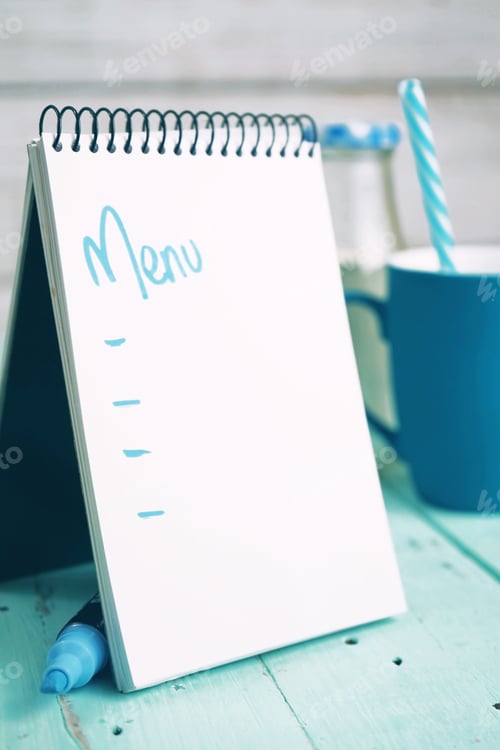 Preview: Menu in a coffee shop