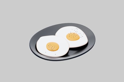 Preview: Sunny side up eggs plate