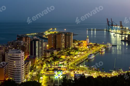 Preview: Port and harbor in Malaga, Andalusia, Spain