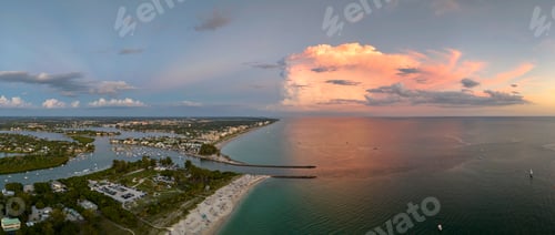 Preview: Aerial view of sea shore near Venice, Florida