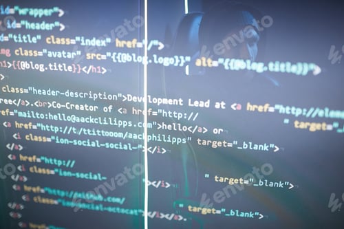 Preview: Computer symbols on monitor