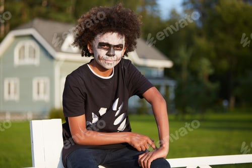 Preview: Teenage Boy Wearing Zombie Costume