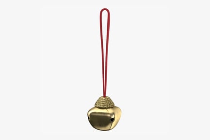 Preview: Jingle Bell Ornament with Red Cord