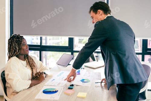 Preview: professional business team meeting for creative strategy, teamwork group cooperation brainstorming