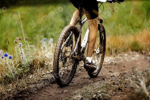 Preview: athlete cyclist dirty mountain bike