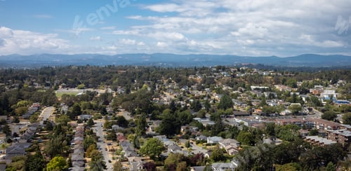 Preview: Scenic View of Modern City during a sunny summer day