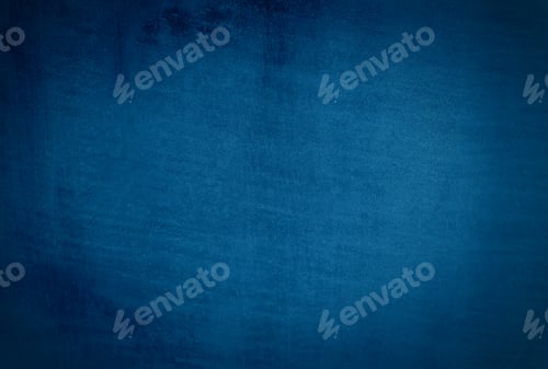 Preview: Vintage grunge blue concrete texture studio wall background with vignette.