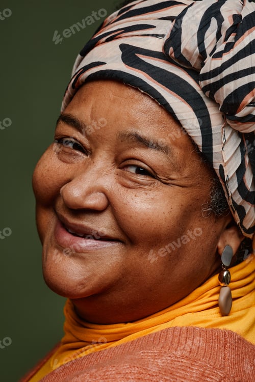 Preview: African American Senior Woman Portrait