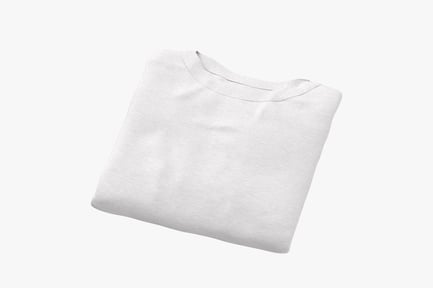 Preview: Folded Toddler T-Shirt, Short Sleeve, White Heather Jersey