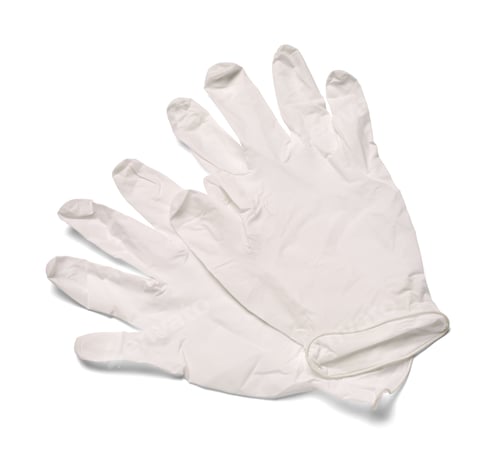 Preview: Medical Gloves on White Background for Health