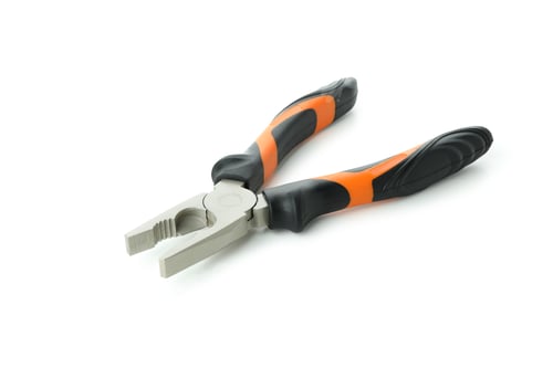 Preview: Pliers isolated on white background, close up