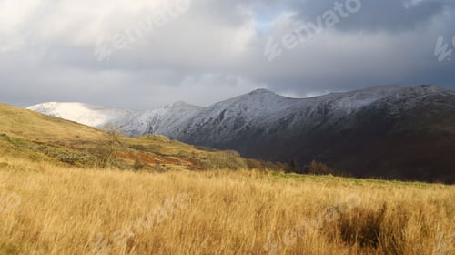 Preview: Winter landscape featuring the iconic Windermere Lake in the United Kingdom's Lake District