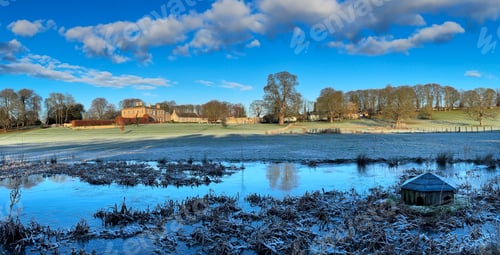 Preview: The grounds of Langton Old Hall in the North Yorkshire - England