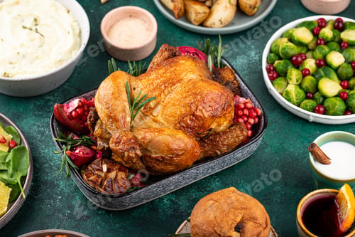 Preview: Christmas festive dinner with traditional dishes