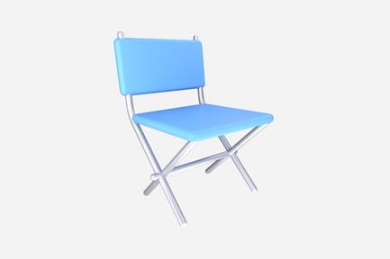 Preview: Portable Chair Nature 3D Illustration