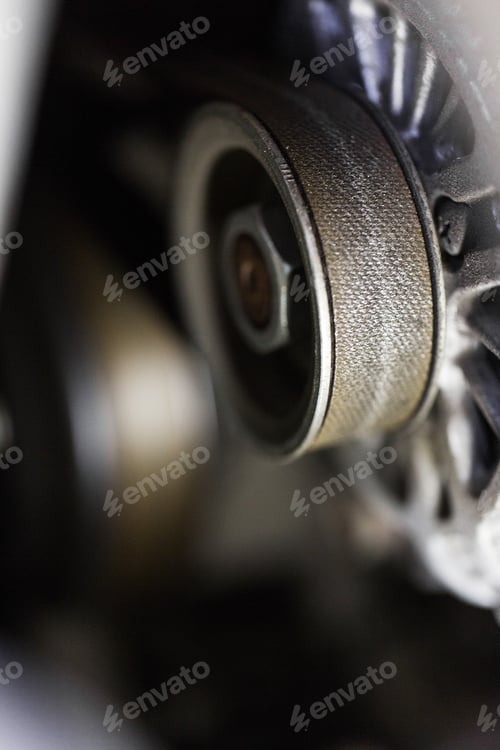 Preview: close up of machine mechanism