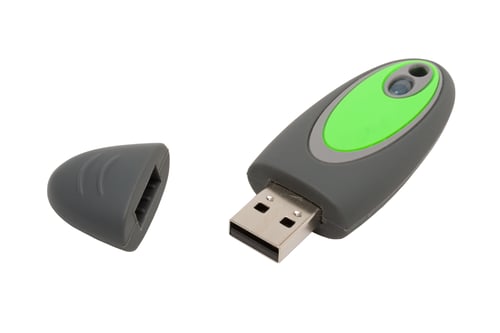 Preview: Usb flash drive in rubber coating isolated