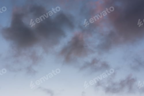 Preview: Clouds sunset background. Pastel delicate shades of the sky.