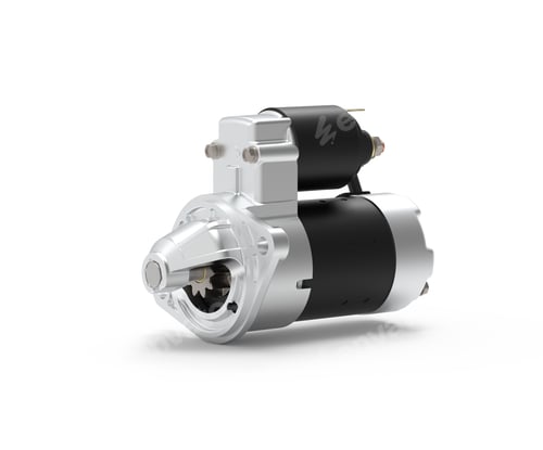 Preview: An automobile starter motor.