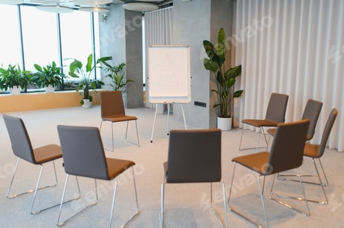 Preview: Modern empty meeting room setup for a workshop