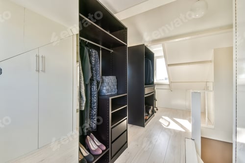 Preview: Wardrobe in light corridor at home