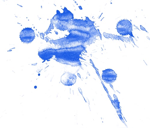 Preview: Watercolor splashes on the white.