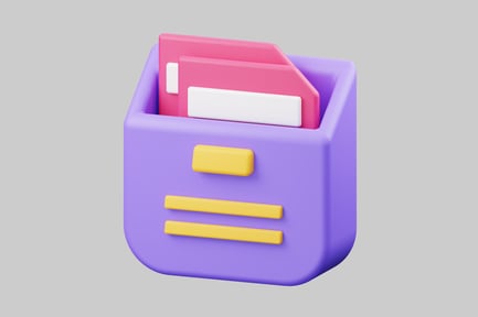 Preview: Cute filing cabinet with floppy disks