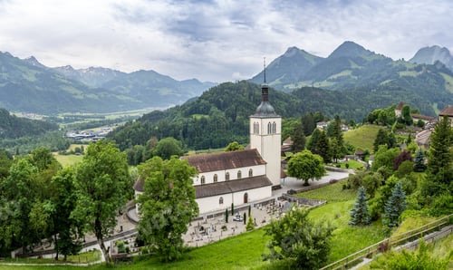 Preview: Gruyeres Church in East Switzerland