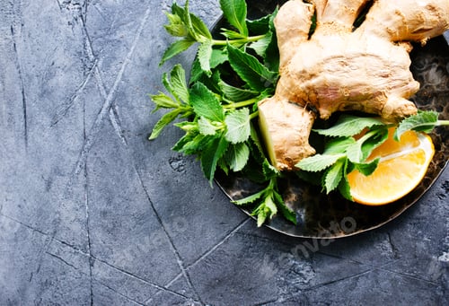 Preview: ginger with mint