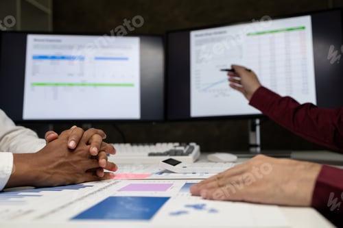 Preview: Atmosphere of a startup company meeting, business people are meeting together to summarize and plan
